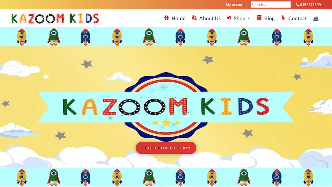 Kazoom Kids - Web Creation Studios Portfolio