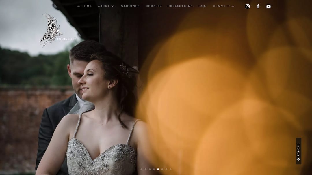 Louise May Photography Website - Web Creation Studios Portfolio