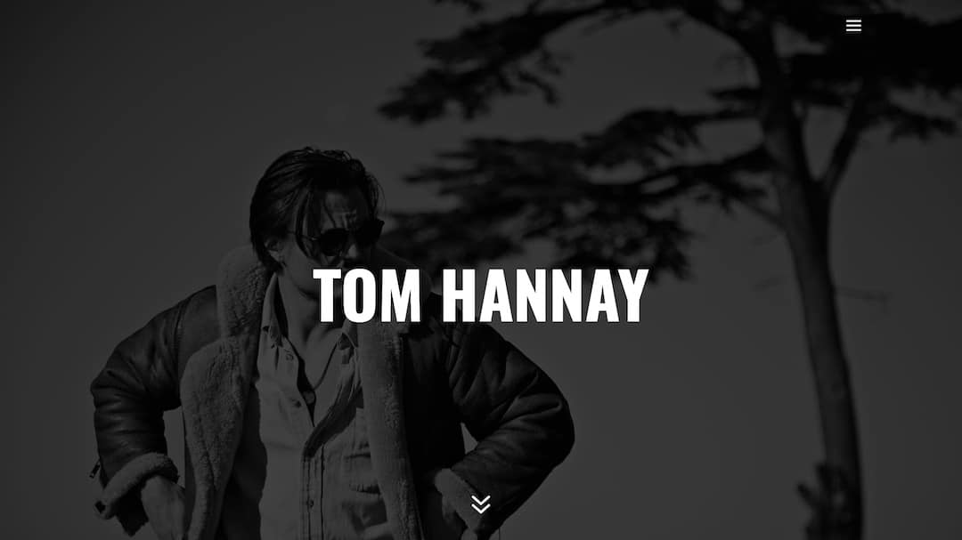 Tom Hannay Website - Web Creation Studios Portfolio