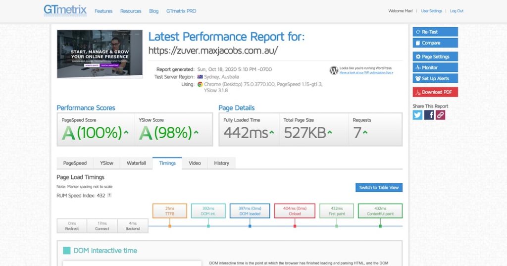 Zuver Speed Test - Clone of Max Jacobs - 442ms